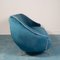 Vintage Blue Velvet Sofa & Armchairs by Ico Luisa Parisi, 1950s, Set of 3 4