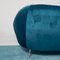 Vintage Blue Velvet Sofa & Armchairs by Ico Luisa Parisi, 1950s, Set of 3, Image 6