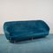 Sofá vintage de terciopelo azul y butacas de Ico Luisa Parisi, años 50. Juego de 3, Imagen 3