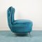 Vintage Blue Velvet Sofa & Armchairs by Ico Luisa Parisi, 1950s, Set of 3 11