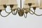 Lámpara de araña de latón de Hans Bergström para Ateljé Lyktan, años 40, Imagen 5