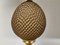 Brass Pineapple Table Lamp, 1970s 9