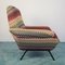 Vintage Missoni Fabric Lounge Chairs by Marco Zanuso, 1960s, Set of 2 3