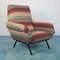 Vintage Missoni Fabric Lounge Chairs by Marco Zanuso, 1960s, Set of 2, Image 2