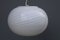 Lámpara de techo Egg en espiral en blanco de De Majo, años 70, Imagen 1