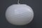 Spiral White Egg Ceiling Lamp from De Majo, 1970s, Image 1