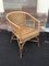 Rattan Armchairs, 1950s, Set of 10 10