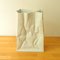 Jarrón de pie Paper Bag vintage blanco de Tapio Wirkkala para Rosenthal, Imagen 3