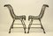 Antique Garden Chairs with Cast Iron Lion Claw Feet from Arras, 1880s, Set of 2 1