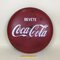 Vintage Italian Metal Enamel Bevete Coca-Cola Drink Coca-Cola Button Sign, 1960s 1