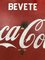 Insegna pubblicitaria Coca-Cola Drink smalto in metallo di Coca-Cola, Italia, anni '60, Immagine 3
