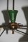 Italian Brass Lacquered Metal Diablo Ceiling Lamp from Stilnovo, 1950s 12
