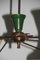 Italian Brass Lacquered Metal Diablo Ceiling Lamp from Stilnovo, 1950s, Image 12