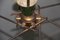 Italian Brass Lacquered Metal Diablo Ceiling Lamp from Stilnovo, 1950s 6