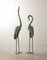 Bronze Crane Bird Sculptures, 1950s, Set of 2 4
