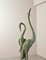 Kranich Vogel Bronzeskulpturen, 1950er, 2er Set 9