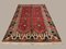 Großer Türkischer Vintage Teppich in Rot, Navy, Blau & Beige, 1950er 4