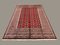 Grand Tapis Tribal Vintage Rouge Bokhara, Beige et Laine Noire, 1950s 5