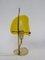 Yellow & Red Brass and Acrylic Glass Table Lamps, 1950s, Set of 2 9