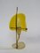 Yellow & Red Brass and Acrylic Glass Table Lamps, 1950s, Set of 2, Image 9