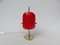 Lampes de Bureau Jaunes et Rouges en Laiton et Verre Acrylique, 1950s, Set de 2 12