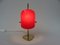 Yellow & Red Brass and Acrylic Glass Table Lamps, 1950s, Set of 2 18