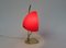 Lámparas de mesa de latón amarillo y rojo y vidrio acrílico, años 50. Juego de 2, Imagen 17