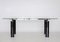 Minimalist Glass and Chromed Metal Dining Table, 1970s 1