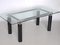 Minimalist Glass and Chromed Metal Dining Table, 1970s 7