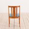 Mid-Century Danish Teak & Blue Wool Dining Chairs in the Style of Folke Ohlsson for Dux, 1970s, Set of 4 11