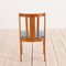 Mid-Century Danish Teak & Blue Wool Dining Chairs in the Style of Folke Ohlsson for Dux, 1970s, Set of 4, Image 11
