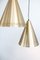 Mid-Century Brass Ceiling Lamps by Svend Aage Holm Sørensen, Set of 2 9