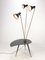 Italian Side Table with 3 Adjustable Light Sconces, 1960s 2