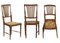 Esszimmerstühle aus Nussholz mit Sitz aus Stroh von Lavaggi, 1950er, 6er Set 4