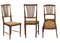 Walnut Dining Chairs with Straw Seats from Lavaggi, 1950s, Set of 6 4