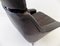 Model 802 Black Leather Chair with Ottoman by Werner Langenfeld for ESA, 1960s, Image 3