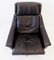 Model 802 Black Leather Chair with Ottoman by Werner Langenfeld for ESA, 1960s 5