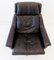 Model 802 Black Leather Chair with Ottoman by Werner Langenfeld for ESA, 1960s, Image 5