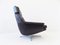 Model 802 Black Leather Chair with Ottoman by Werner Langenfeld for ESA, 1960s, Image 15