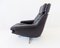 Model 802 Black Leather Chair with Ottoman by Werner Langenfeld for ESA, 1960s 19