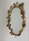 Oval Mirror with Foliage and Roses, 1960s 1