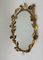 Oval Mirror with Foliage and Roses, 1960s, Image 1