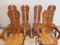 Belgian Brutalist Dining Chairs from De Puyt, Set of 6, Image 2