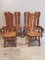 Belgian Brutalist Dining Chairs from De Puyt, Set of 6, Image 1