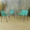 Vintage Green Bench & Chairs, 1960s, Set of 3, Image 15