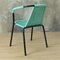 Vintage Green Bench & Chairs, 1960s, Set of 3 4