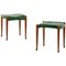 Swedish Model 973 Stools by Josef Frank for Svenskt Tenn, 1950s, Set of 2 1