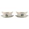 Royal Copenhagen Sauciere in handbemaltem Porzellan, 2er Set 1