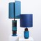 Table Lamp with Silk Lampshade by Bitossi, 1960s 6