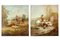 Late-19th Century Rural Oil on Canvas Paintings, Set of 2 7